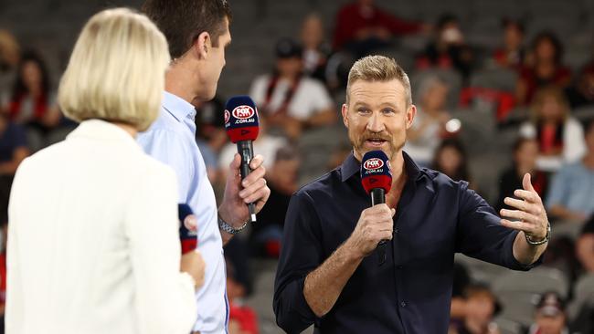 Nathan Buckley said Fox Footy’s talent might be looking over their shoulder. Photo by Michael Klein