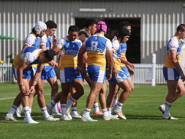 Pictured is The Peter Mulholland Cup at Ringrose Park, Wentworthville today. Patrician Brothers Blacktown v Matraville SHS. Picture: Tim Hunter.