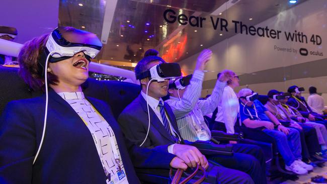 CES 2016 products: Samsung virtual reality headset. Picture: Samsung