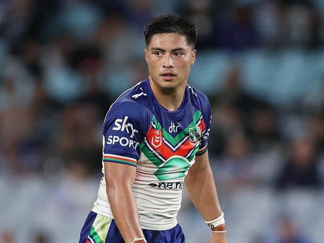 SYDNEY, AUSTRALIA - MAY 12:  Ronald Volkman of the Warriors looks on during the round 11 NRL match between Canterbury Bulldogs and New Zealand Warriors at Accor Stadium on May 12, 2023 in Sydney, Australia. (Photo by Brendon Thorne/Getty Images)