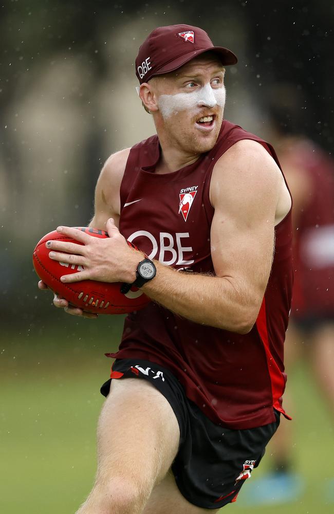 Matt Roberts showed plenty of signs for the Swans last season. Picture: Phil Hillyard.