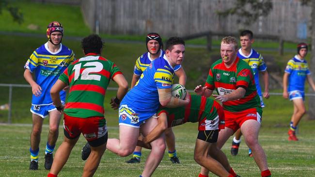 Alec Jardine in action for the Gympie Devils under-18 side. Picture: Shane Zahner