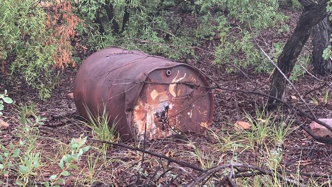 The remains of what appear to be a WWII staging camp have been discovered near Elliott, NT. Picture: Supplied.