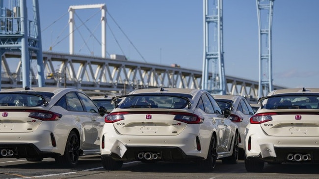 Honda vehicles at Yokohama port in Japan. Picture: Toru Hanai/Bloomberg/WSJ