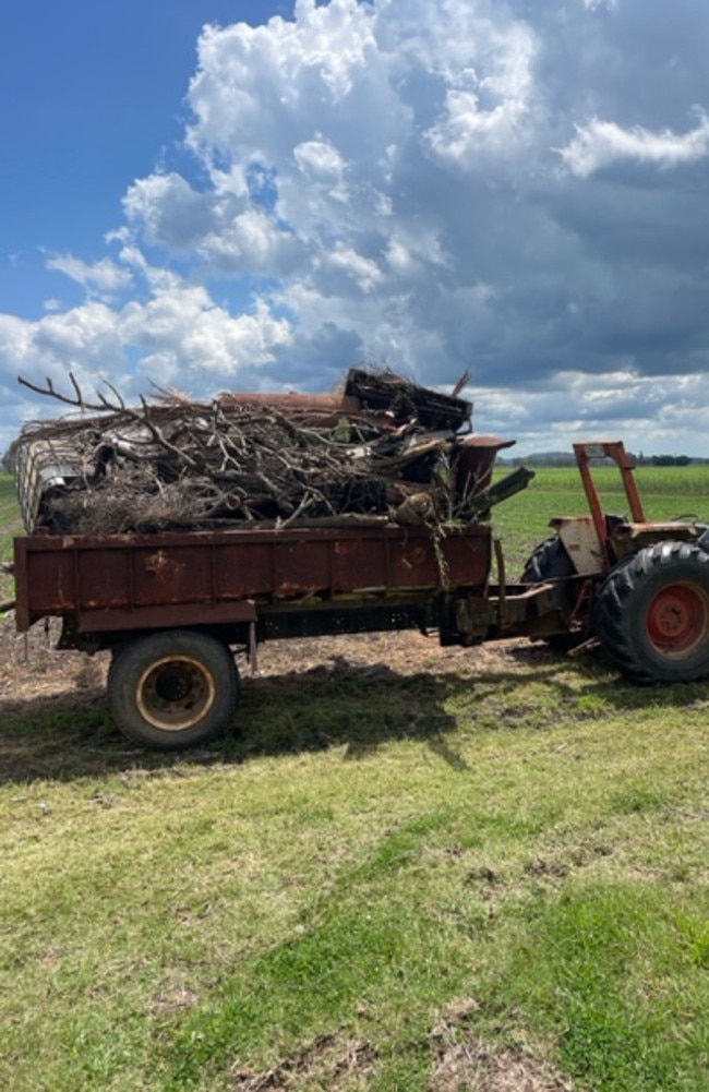 More flood debris.