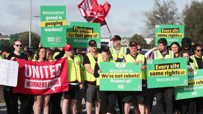 The Woolworths dispute highlighted the tension between management prerogative and workers’ rights. Picture: David Crosling/NewsWire