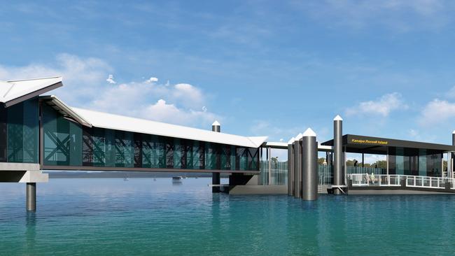 An artist’s impression of the Russell Island terminal.