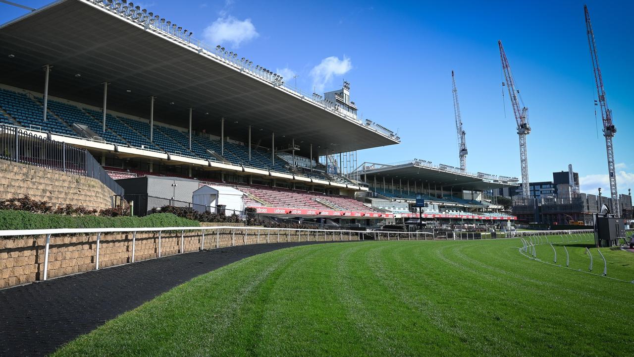 The Moonee Valley racecourse and grandstand will be demolished for redevelopment after this year’s Cox Plate. Picture: Racing Victoria