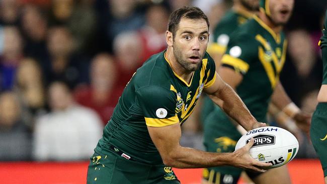 Cameron Smith in action for the Kangaroos. Picture: Gregg Porteous