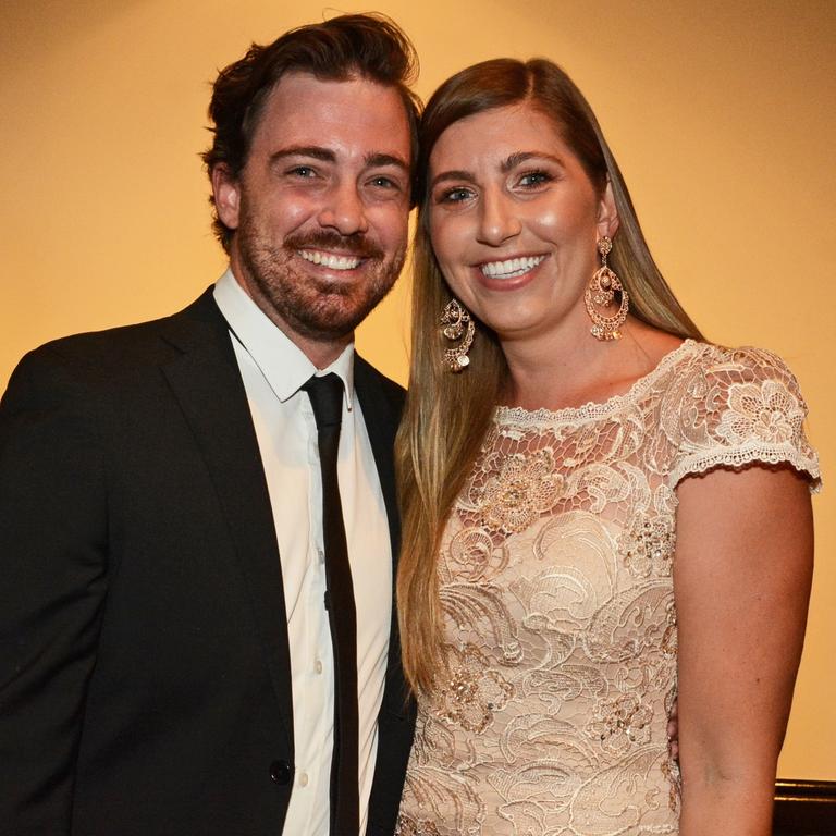 Michael Petrie and Bree James at Gold Coast Business Excellence Awards Hall of Fame induction at The Star Gold Coast. Picture: Regina King.