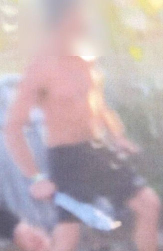 The moment Gympie dad Danny Hawkins was allegedly stabbed during a confrontation with a group of men at his Parsons Rd property was captured in pictures and video tendered to Gympie Magistrates Court.