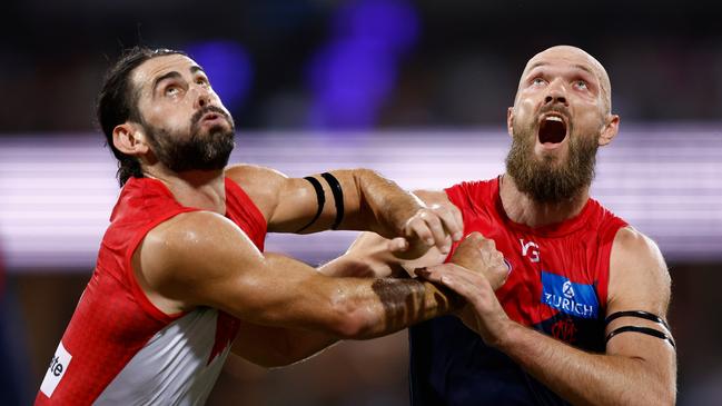 It’s Grundy’s night. (Photo by Michael Willson/AFL Photos via Getty Images)