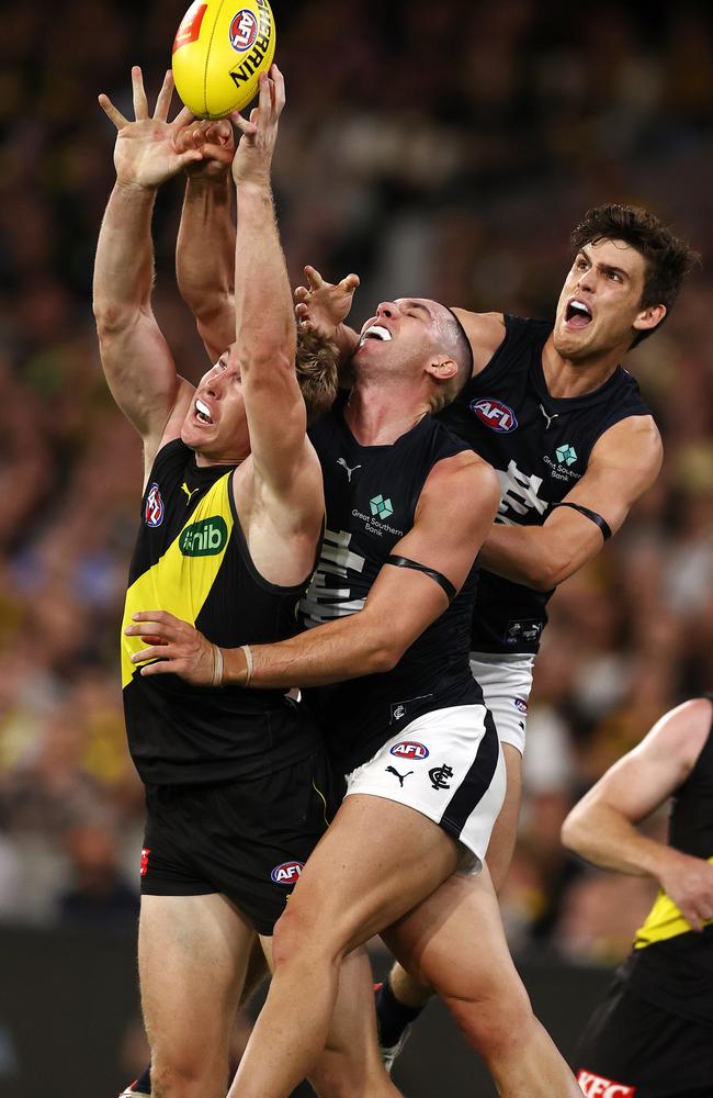 The opening weekend of footy won’t feature the traditional Richmond and Carlton clash at the MCG. Picture: Michael Klein