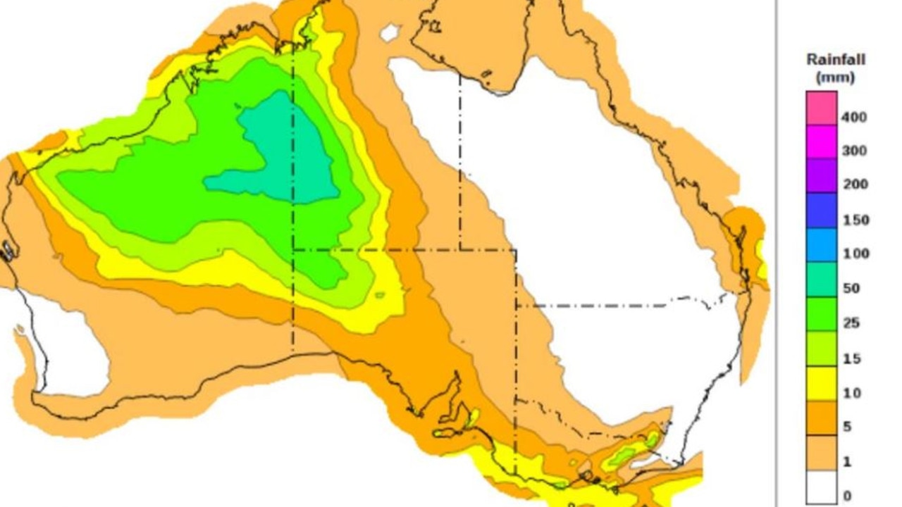 Wet weather is set to lash the country this week Picture: BOM