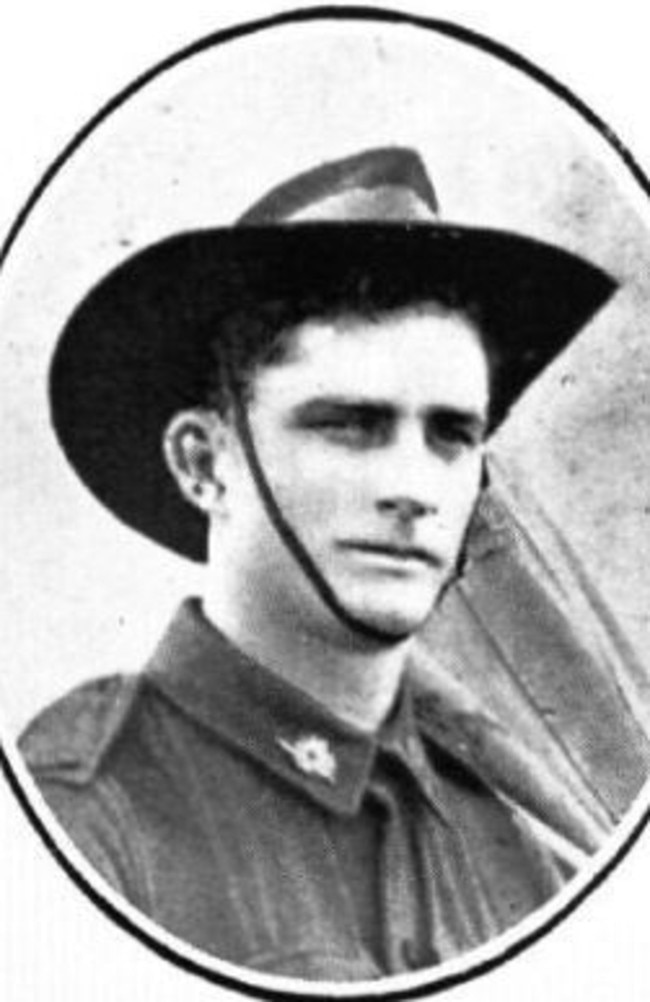 Private Herbert George Bagley. Picture: Virtual War Memorial Australia