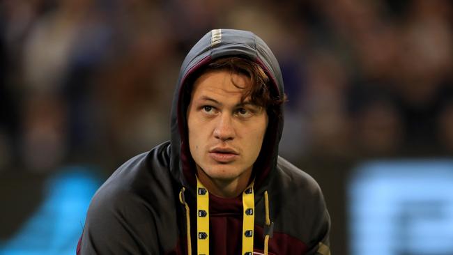 Ponga was 18th man for the Origin opener in Melbourne. Adam Head