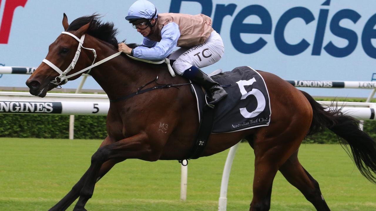 O'President winning rhe Skyline Stakes. Photo: Grant Guy