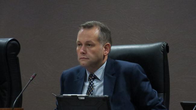 Dubbo mayor Ben Shields was not impressed at the May 24, 2021 council meeting. Picture: Ryan Young