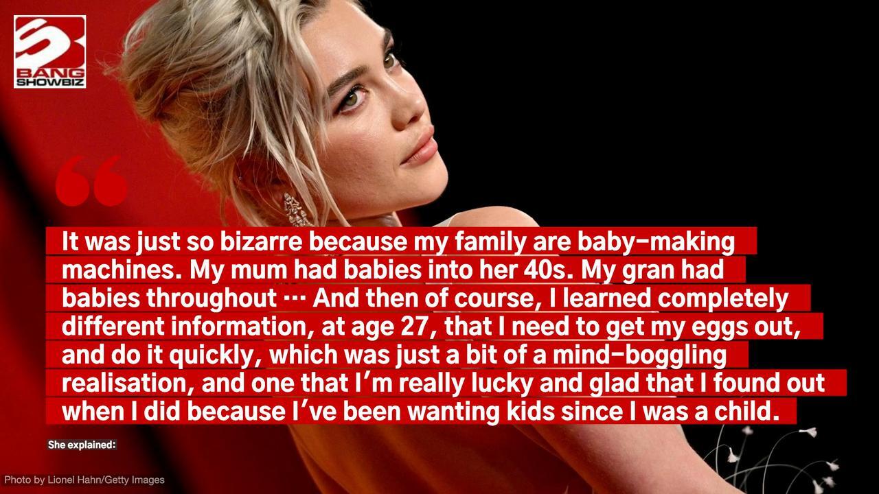 Florence Pugh froze her eggs at 27 after being diagnosed with PCOS and endometriosis