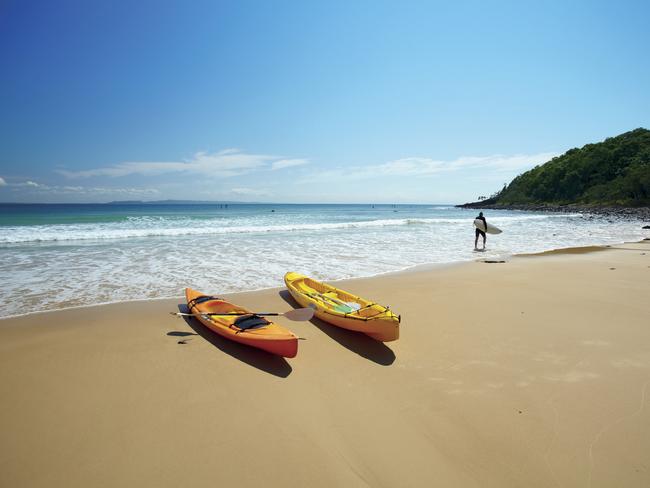 Noosa Main Beach is surrounded by national park and perfect swimming spots.