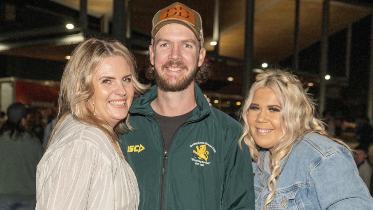 Jocelyn Carey, Matt Brindley and Chelsea Byrne at 2023 Riverside Festival – official opening of Red Dog Riverfront Saturday July 1 2023. Picture: Michaela Harlow