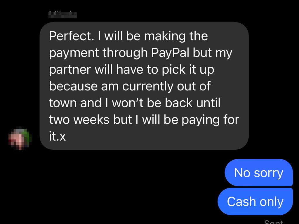 News.com.au has spoken to a number of Facebook Marketplace sellers who've been inundated with messages from scammers.