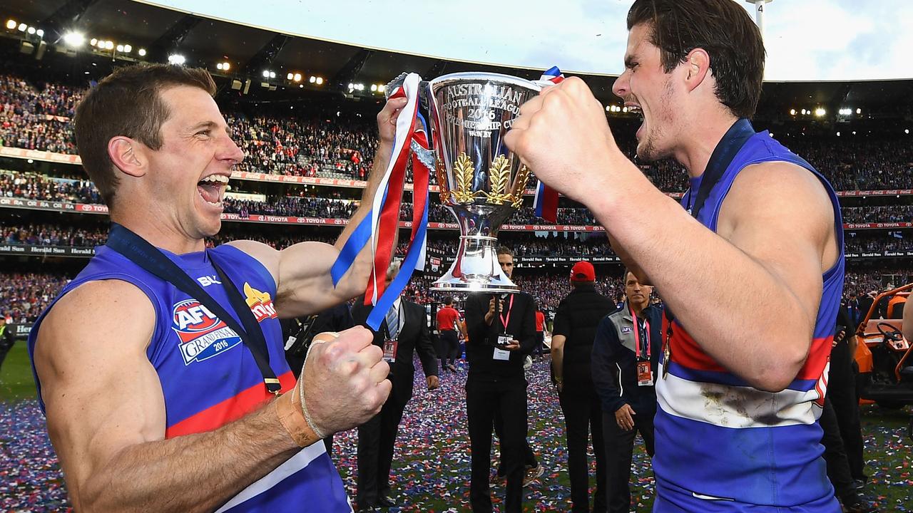 Dale Morris and Tom Boyd hold the 2016 premiership.