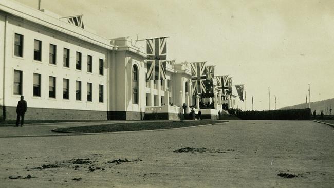 Old Parliament House, at its 1927 opening. Picture: Museum of Australian Democracy