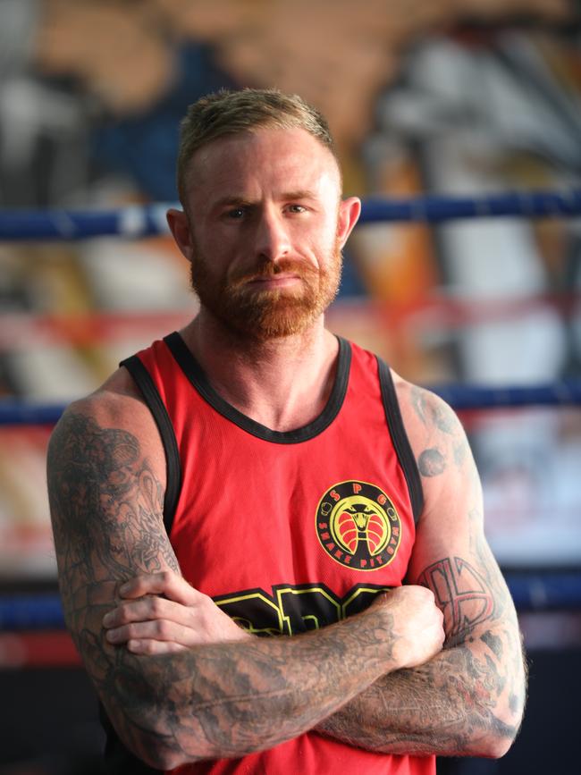 Rockhampton man, Torin O'Brien at his Gym today.