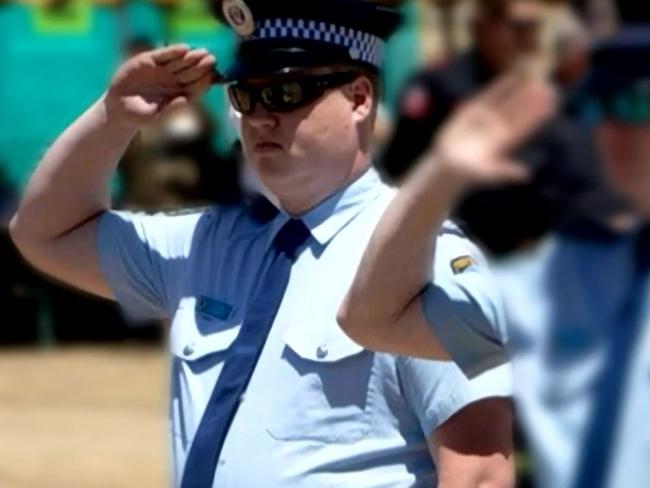 Senior Constable Kristian White, 33, is facing three charges including recklessly causing grievous bodily harm, assault occasioning actual bodily harm and common assault. Picture: 9 NEWS