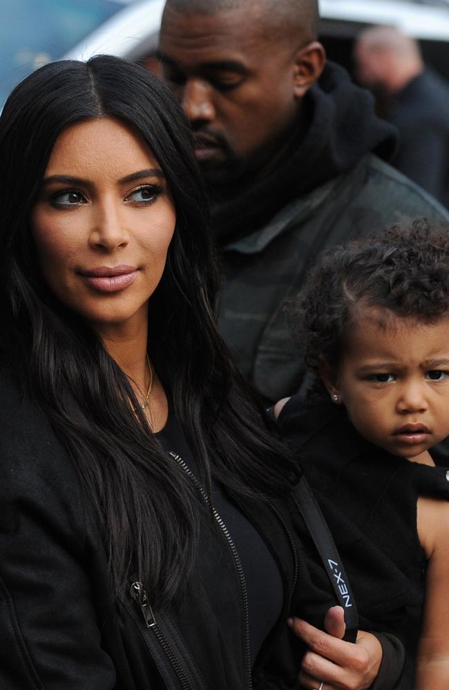 Power family ... TIME magazine considers Kanye West and Kim Kardashian cultural titans. Picture: AFP/Karen Minasyan