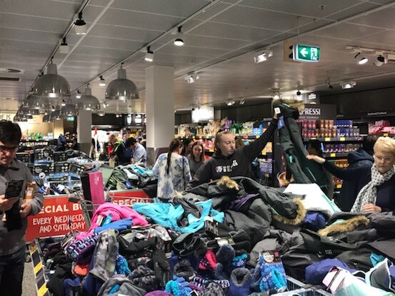 Aldi, Waterloo during a big sale of ski gear. Picture: Jenny Evans