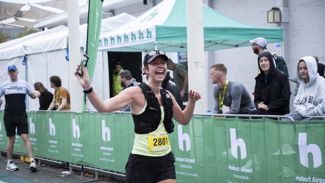 HOBART AIRPORT MARATHON 2024 Audrey Morgan. Picture: Caroline Tan