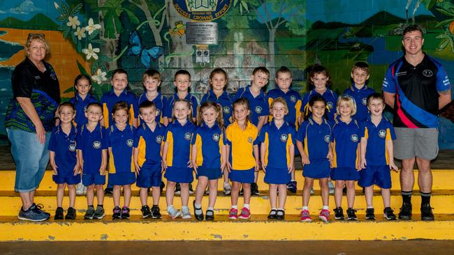 Marian State School Prep B Mrs Bruce, Mr Matthyssen Back Row: Savannah Williams, Flynn Harvey, Caleb Kelloway, Harrison Reddrop, Abigail Haebich, Riley Powell, Krystal Goulevitch, Erika Ness, Chase Cochrane Front Row: Maddix Sievers, Tom Bridgeman, Sophie Patterson, Nate Wheeler, Hailey Benson, Eloise Sturgiss, Ella Trenaman, Millie Bishop, Ava Pattel, Caelie Gray, Kris Prattabsent: Hunter Clancy Picture: Michaela Harlow