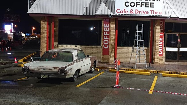 This was the Young Rock set at Wicked Brew Coffee in Capalaba on Tuesday night. Picture: Facebook/ Wicked Brew Coffee