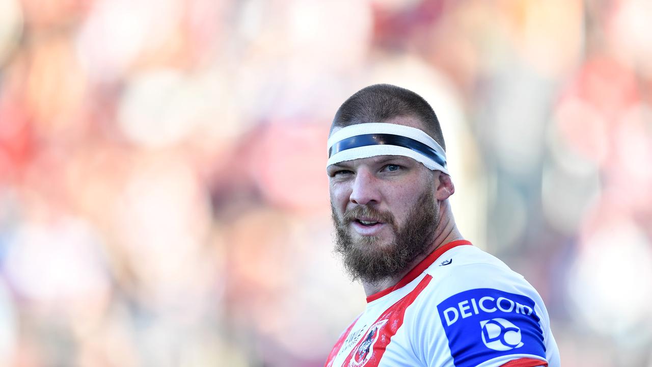 Josh McGuire’s rugby league career could be over, after being suspended for 12 matches for usijg inappropriate language. Picture: NRL Images.