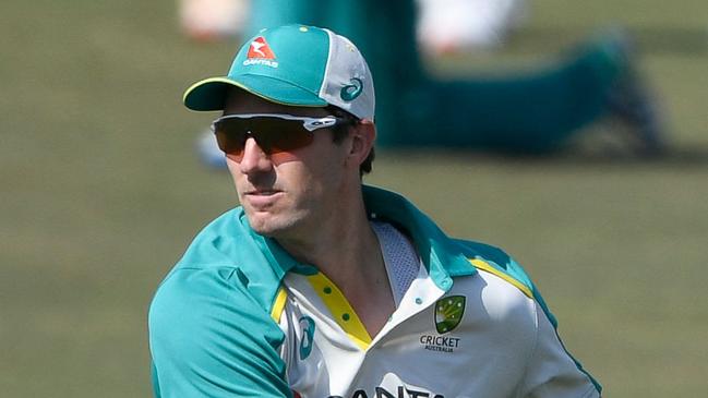 Pat Cummins is leading Australia on his first overseas tour. Picture: Aamir Qureshi/AFP