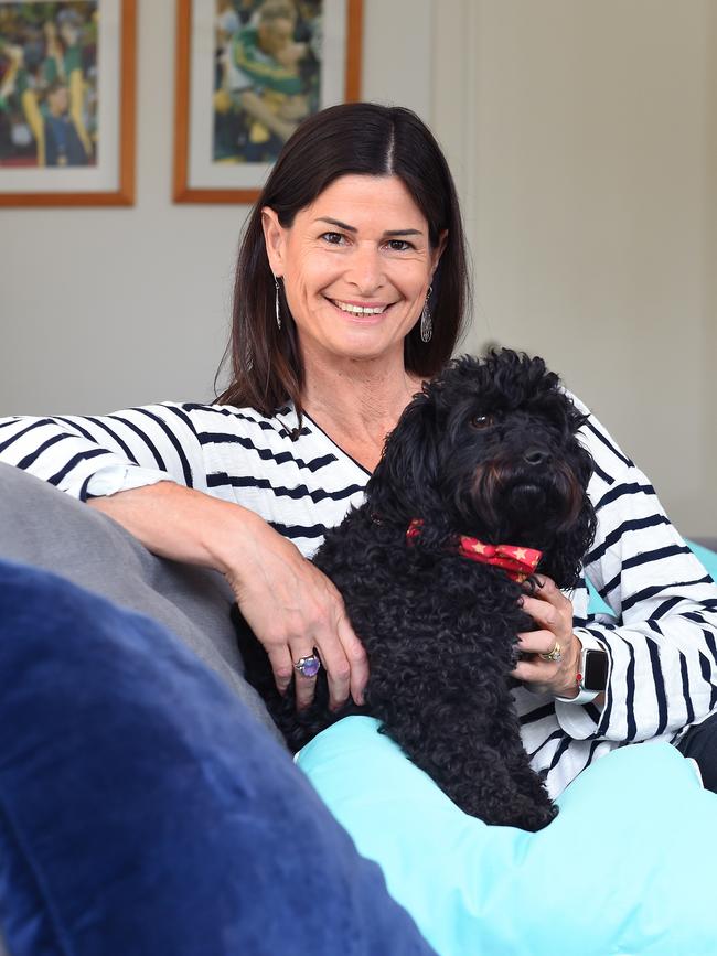 Kathryn Harby-Williams at her Brighton home. Picture: Josie Hayden