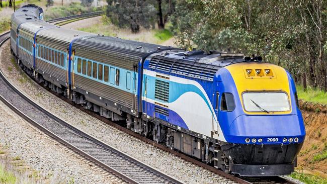 The Countrylink XPT fast passenger train operating between Sydney and Melbourne.