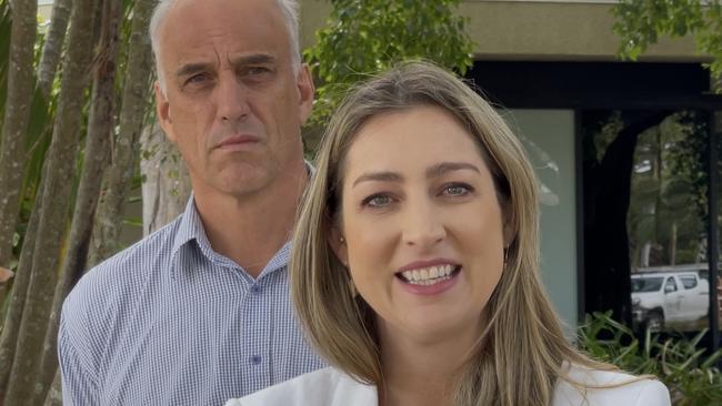 LNP Mackay candidate Nigel Dalton joined Laura Gerber to talk about how Mackay NGOs can benefit from their new $100m fund for early intervention in youth crime. Photo: Fergus Gregg