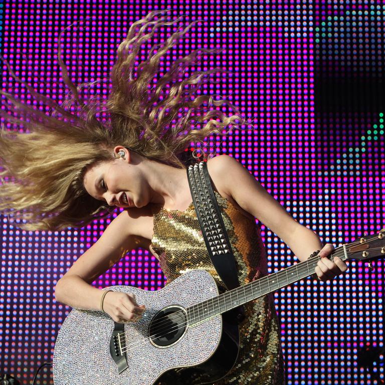 During the Sound Relief concert at the SCG.