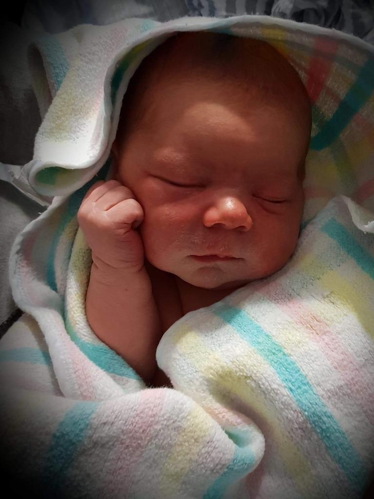 06/04/2019 - Aiden Innes, taken at the Royal Hobart Hospital 1 day old Picture: Yanina Smith