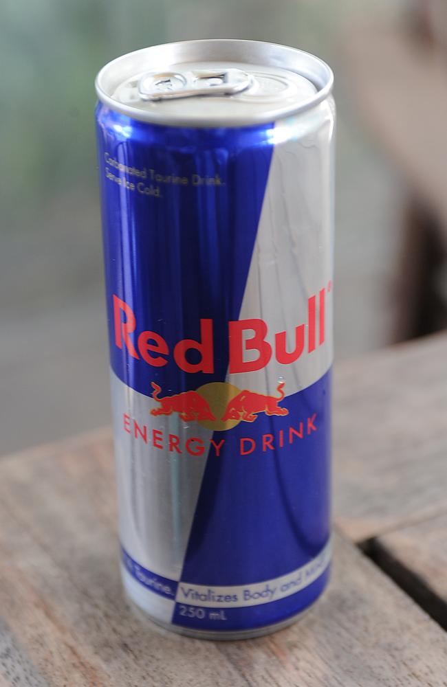 Can of Red Bull energy drink.