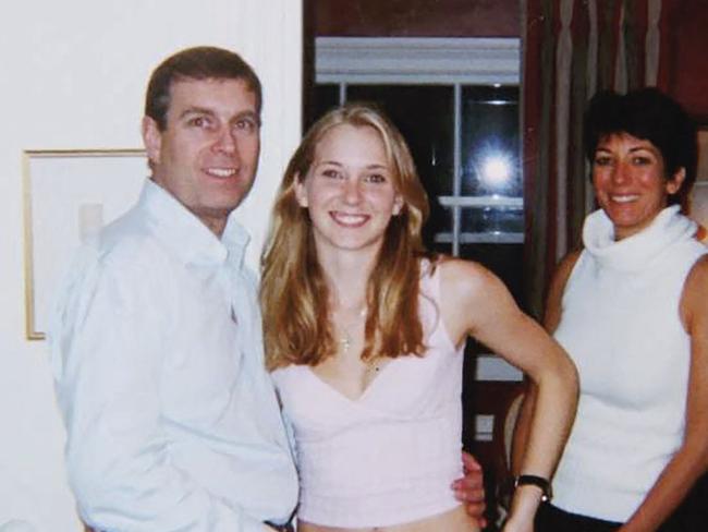 Andrew pictured with Virginia Giuffre, with whom he settled a lawsuit with last year after she that she was trafficked by Epstein. Picture: US District Court/AFP