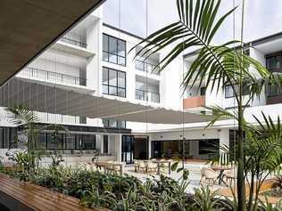 The courtyard at The Avenue Maroochydore. Picture: Scott Burrows Photographer