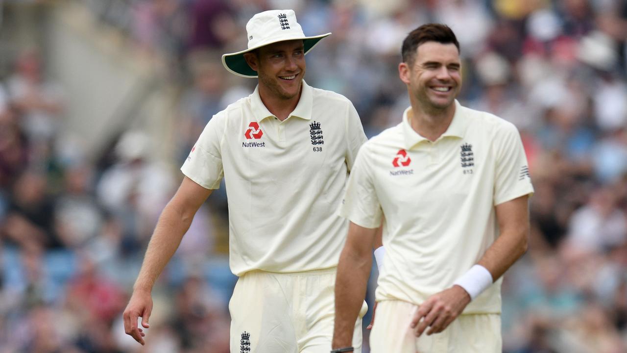 Michael Vaughan called for either Stuart Broad (left) or James Anderson (right) to be dropped after a dismal first Test loss to Pakistan.