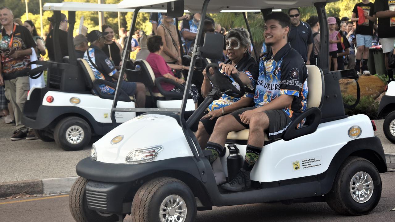 Thousands of Territorians took part in the 2023 NAIDOC march in Darwin, which saw the highest number of marchers the Territory has seen. Picture: Sierra Haigh