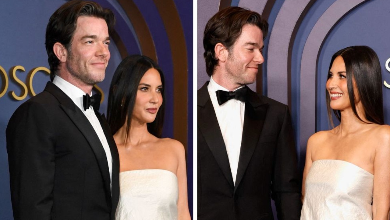 John Mulaney and Olivia Munn. Picture: Valerie Macon/AFP