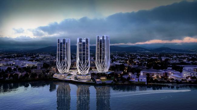 Artist impression of the tower complex design for the Toowong ABC site that was blocked.