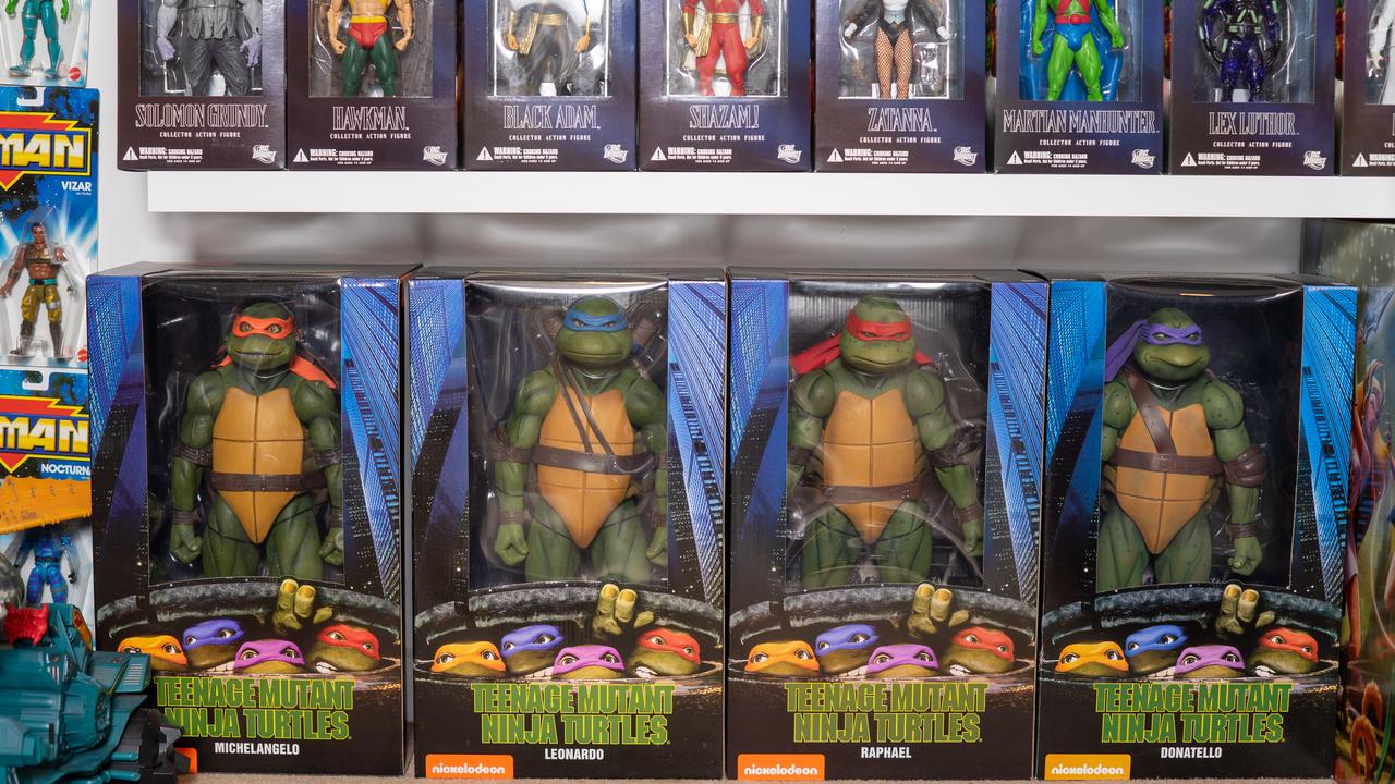 Teenage Mutant Ninja Turtle toys already in the collection. Picture: Nick Clayton